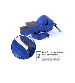 Foto 3 | Foto 3 | Tornillo de Banco Herramientas Pesado Eo Safe Imports Esi-7318 color Azul