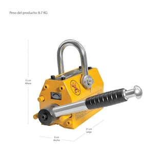 Foto 6 | Foto 6 | Imán Elevador Industrial Gutstark Neodimio Carga 300 kg Amarillo