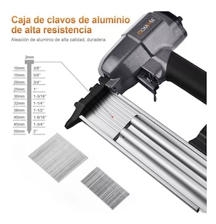 Foto 4 | Foto 4 | Pistola Clavadora Para Carpintería Con 2000 Clavos, Negro