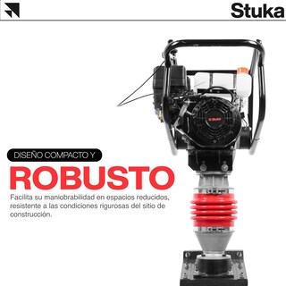 Foto 4 | Foto 4 | Compactadora Dortmund Stuka Rojo con Motor a Gasolina 6.5 Hp