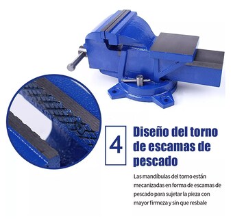 Foto 5 | Foto 5 | Tornillo de Banco Belug 5 Pulgadas 5.3 kg Azul