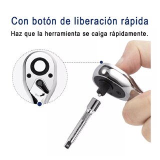Foto 3 | Foto 3 | Juego de Trinquetes Matracas de 1/2, 3/8 Y 1/4 Ajustable Plata