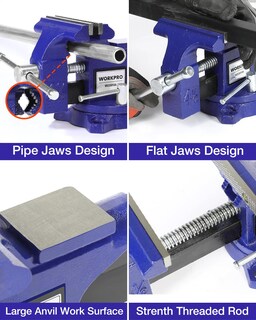 Foto 5 | Foto 5 | Base Giratoria Bench Vise Workpro De 4.5 Pulgadas Para Banco De Trabajo - Venta Internacional.