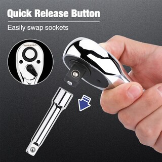 Foto 6 | Foto 6 | Juego De Trinquetes Workpro Stubby De 3 Piezas Con Tracción De 1/4, 3/8 Y 1/2 - Venta Internacional.