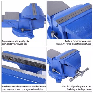 Foto 5 | Foto 5 | Tornillo De Banco 6 Pulgadas Eo Safe Imports Esi-4892-1 Azul