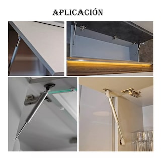 Foto 4 | Foto 4 | 4 Pistones Amortiguador Gas Tope Puerta Para Alacena Cocinas Plata 60n