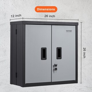 Foto 7 | Foto 7 | Armario De Pared Vevor, Plegable, De Metal, Para Garaje, 240 Kg, Color Negro - Venta Internacional.