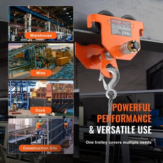 Foto 6 | Foto 6 | Carretilla Manual Vevor Con Capacidad De Carga De 2 Toneladas Para I-beam De 2,5 A 8 Pulgadas - Venta Internacional.