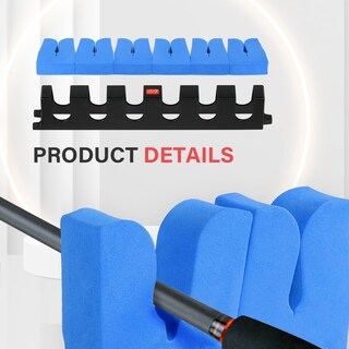 Foto 4 | Foto 4 | Soporte Para Cañas De Pescar Simple Deluxe, Horizontal, Montado En La Pared, Azul - Venta Internacional.