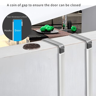 Foto 5 | Foto 5 | Ganchos Para Colocar Sobre La Puerta Fyy, Paquete De 8 Colgadores Para Puerta, Metal Blanco - Venta Internacional.