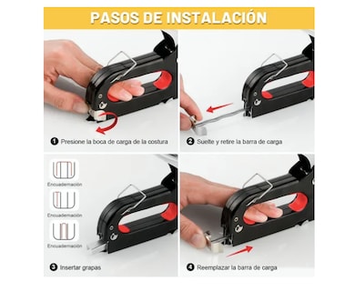 Foto 4 | Foto 4 | Engrapadora Xtellar  Para Tapiceria Con 6000 Grapas Clavadora Guantes