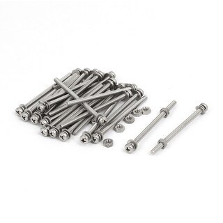 Foto 1 | Foto 1 | Juego De Tornillos Uxcell M3 X 50 Mm De Acero Inoxidable 304 25 Juegos - Venta Internacional.
