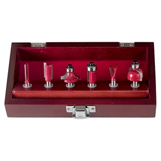 Foto 2 | Foto 2 | Estuche con 6 Brocas para Router Knova color Rojo