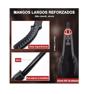 Foto 2 | Foto 2 | Remachadora Para Tuercas De Manual Profesional Remache Negro
