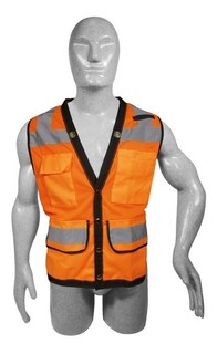 Foto 1 | Foto 1 | Chaleco Alta Visibilidad Malla Naranja Unitalla Surtek