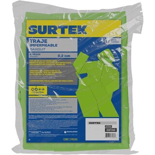 Foto 2 | Foto 2 | Traje Impermeable De Alta Visibilidad 2 Piezas Surtek Verde