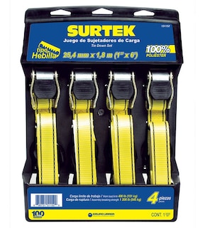Foto 1 | Foto 1 | Juego 4 Sujetadores 1pulg 25.4mm Hebilla Poliéster Surtek