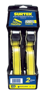 Foto 1 | Foto 1 | Juego 2 Sujetadores 1pulg 1.8m Hebilla Poliéster Surtek