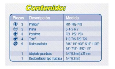 Foto 2 | Foto 2 | Juego 26 Puntas Intercambiables Destornillador Surtek