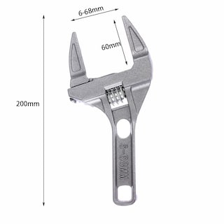 Foto 2 | Foto 2 | Llave Ajustable Homesogood  Mango Corto  Aleación De Aluminio De 6-68 Mm - Venta Internacional.