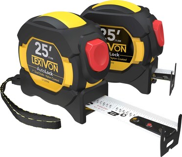 Foto 1 | Foto 1 | Cinta Métrica Lexivon Autolock, 7,5 M/25 Pies, 1 Pulgada De Ancho, Abrigo De Nailon - Venta Internacional.