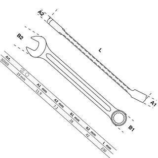 Foto 2 | Foto 2 | Llave Combinada | 19 Mm | Bgs 30569