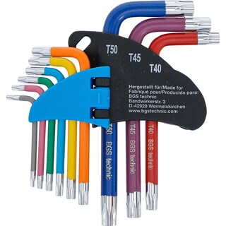 Foto 3 | Foto 3 | Juego Llaves Allen Hexagono Larga 9pza T10 - T50 | Bgs 74457 Color Multicolor