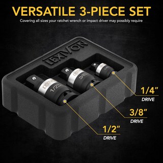 Foto 3 | Foto 3 | Juego De Juntas Universales Impact Lexivon Lx-113-s, 3 Piezas, 1/2, 3/8 Y 1/4 - Venta Internacional.