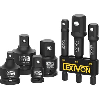 Foto 1 | Foto 1 | Kit Combinado De Adaptadores De Enchufe Lexivon Lx-109 De 7 Piezas Con Protección Contra La Corrosión - Venta Internacional.