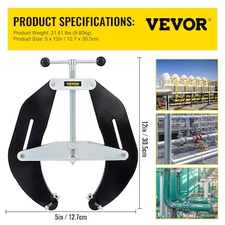 Foto 7 | Foto 7 | Abrazadera De Tubo Vevor Vv-uc-125 De 5 A 12 Cm De Acero Al Carbono Ligera - Venta Internacional.