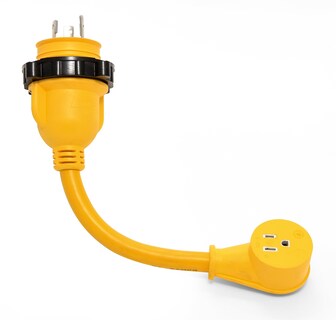Foto 4 | Foto 4 | Adaptador Eléctrico Camco Powergrip 12 30a Macho A 15a Hembra - Venta Internacional.