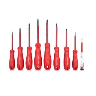 Foto 1 | Foto 1 | Juego De Destornilladores Aislantes Desarmadores Magnéticos Eo Safe Imports  Esi-9225 Rojo