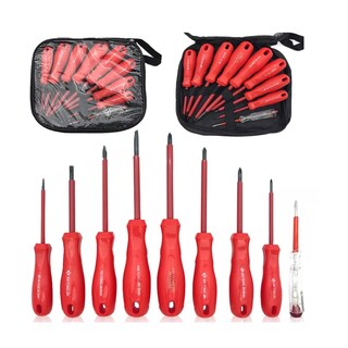 Foto 2 | Foto 2 | Juego De Destornilladores Aislantes Desarmadores Magnéticos Eo Safe Imports  Esi-9225 Rojo