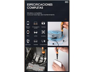 Foto 2 | Foto 2 | Kit Destornillador Puntas Magnéticas para PC o Celular Ps4 170 pzs Eo Safe Imports Esi-12688 Multicolor