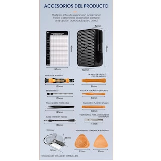 Foto 3 | Foto 3 | Kit Destornillador Puntas Magnéticas para PC o Celular Ps4 170 pzs Eo Safe Imports Esi-12688 Multicolor