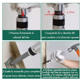 Foto 5 | Foto 5 | Juego De Destornilladores De Impacto 13 Piezas Multiusos Verde Plata