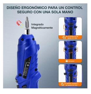 Foto 2 | Foto 2 | Kit De Desarmador Eléctrico Inalámbrico De 3.6v, 46 Piezas Azul