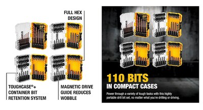 Foto 2 | Foto 2 | Juego De Brocas Para Destornilladores Dewalt Tough Grip, 110 Unidades - Venta Internacional.