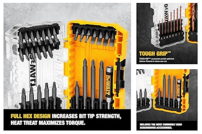 Foto 3 | Foto 3 | Juego De Brocas Para Destornilladores Dewalt Tough Grip, 110 Unidades - Venta Internacional.