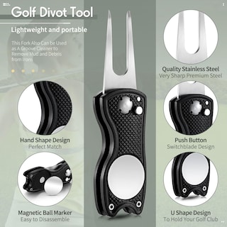 Foto 3 | Foto 3 | Herramienta De Reparación Golf Divot Skylety Metal Con Marcador Magnético - Venta Internacional.
