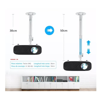 Foto 3 | Foto 3 | Soporte Proyector Universal 360° Belug Ajustable Para Techo