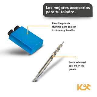 Foto 3 | Foto 3 | Kit 18 Brocas Puntas Plantilla Guía Conexión Rápida Taladro