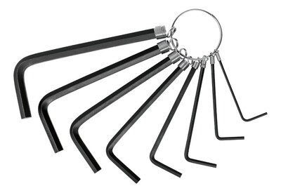 Foto 1 | Foto 1 | Juego De 8 Llaves Allen Tipo Llavero Standard De Acero