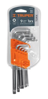 Foto 2 | Foto 2 | Juego De 9 Llaves Allen Tipo Torx Largas Truper 13647