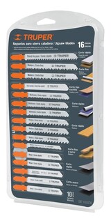 Foto 1 | Foto 1 | Juego 16 Pz Seguetas Caladora  T  Truper 16705