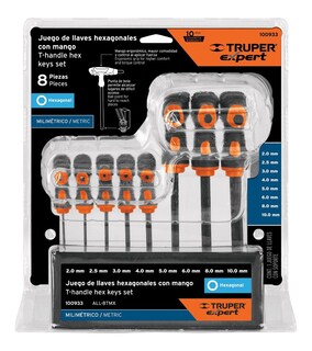 Foto 2 | Foto 2 | Kit 8 Llaves Allen Mango T Punta Bola 2 A 10mm Truper 100933