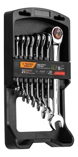 Foto 1 | Foto 1 | Juego Llaves Combinada Con Matraca Std 8 Pz Truper 15817