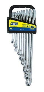 Foto 1 | Foto 1 | Juego Llaves Combinadas Plg Pulido Espejo 9 Pzas Foy 140458