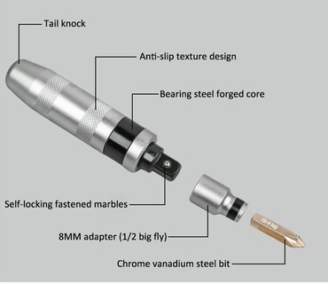 Foto 2 | Foto 2 | Juego De Destornilladores De Impacto  7 Piezas