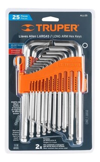 Foto 2 | Foto 2 | Llaves Allen Milimetricas Y Estandard 25pz Truper 15572